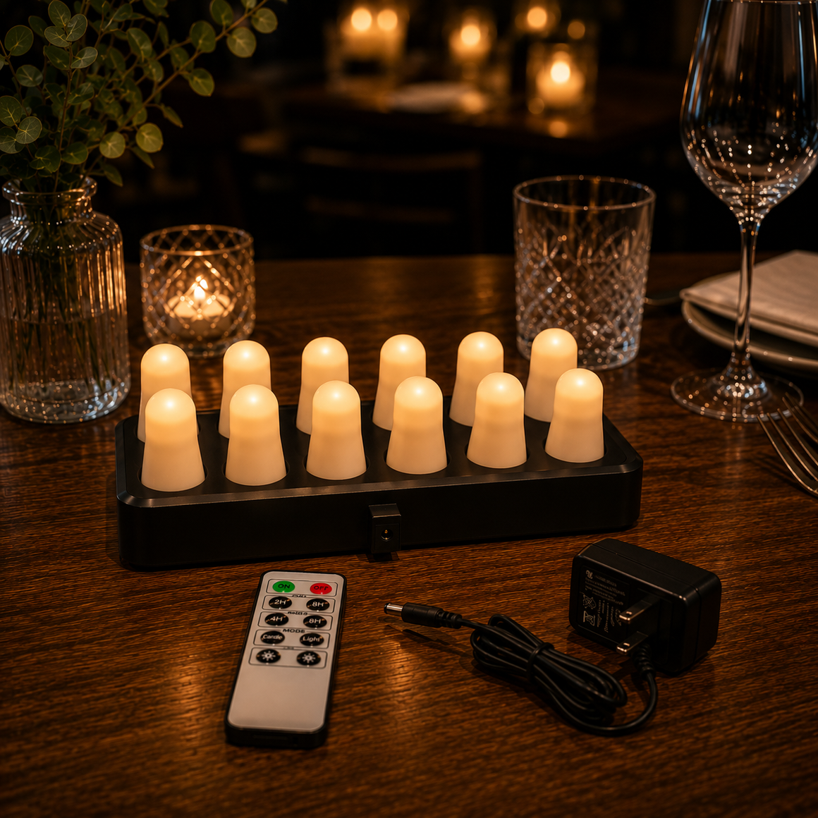 Rechargeable LED S Candle System – 12 Pack