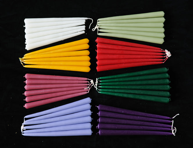 (Pack of 6) Tapered Candles Non Drip