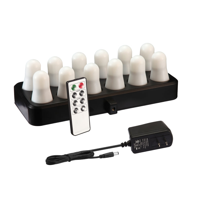 Rechargeable LED S Candle System – 12 Pack