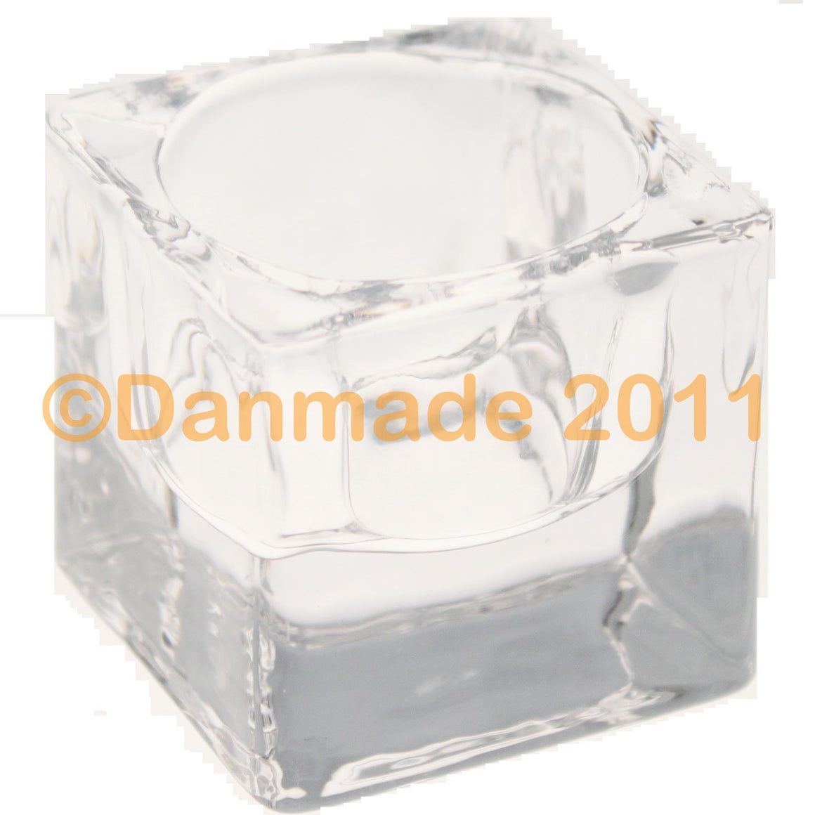 Square Glass Tealight Holders (Pack of 12)