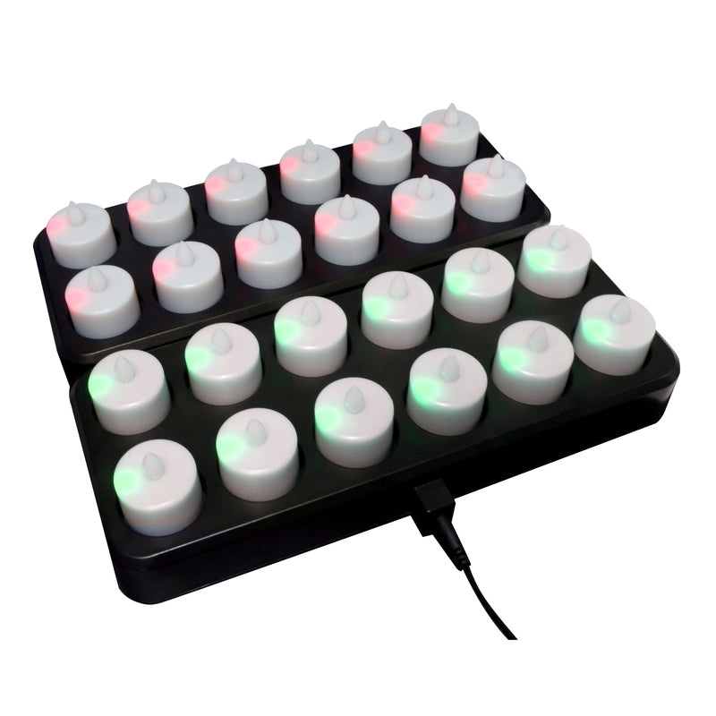 LED Tealight Induction Charging Tray